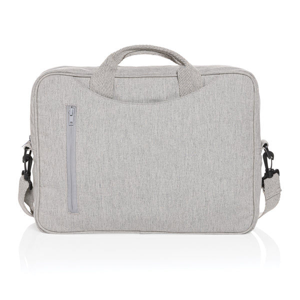 Carica l&#39;immagine nel visualizzatore di Gallery, borse porta PC e documenti personalizzate in cotone riciclato colore grigio_grigio 121744928 DET07
