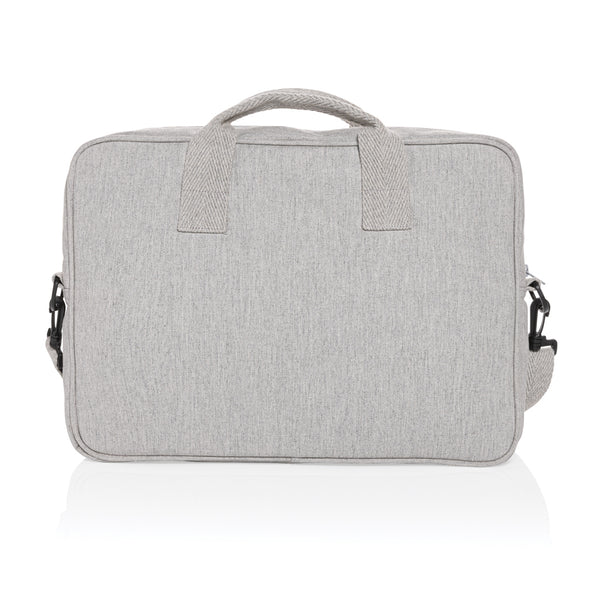 Carica l&#39;immagine nel visualizzatore di Gallery, borse porta PC e documenti personalizzate in cotone riciclato colore grigio_grigio 121744928 DET07
