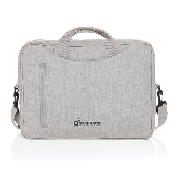 Carica l&#39;immagine nel visualizzatore di Gallery, borse porta PC e documenti personalizzate in cotone riciclato colore grigio_grigio 121744928 DET07
