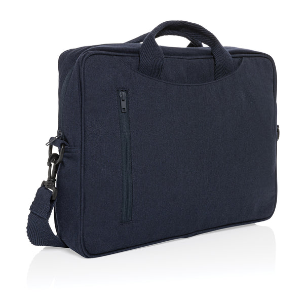 borse porta PC e documenti personalizzate in cotone riciclato colore blu-navy_blu 121744928 VAR05