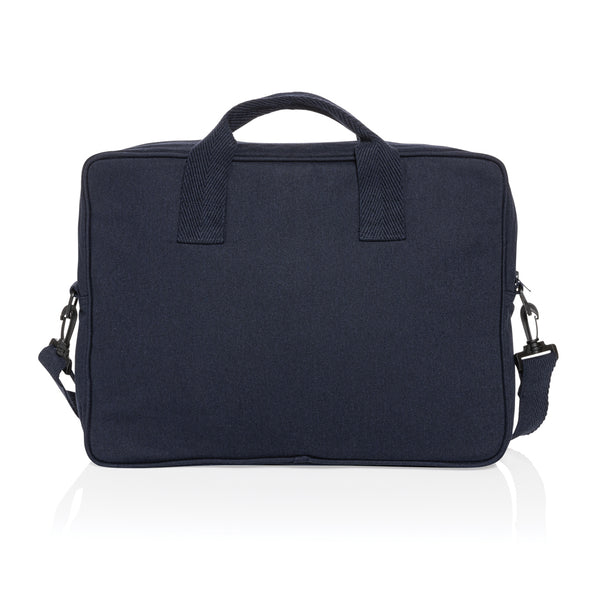 Carica l&#39;immagine nel visualizzatore di Gallery, borse porta PC e documenti personalizzate in cotone riciclato colore blu-navy_blu 121744928 DET07

