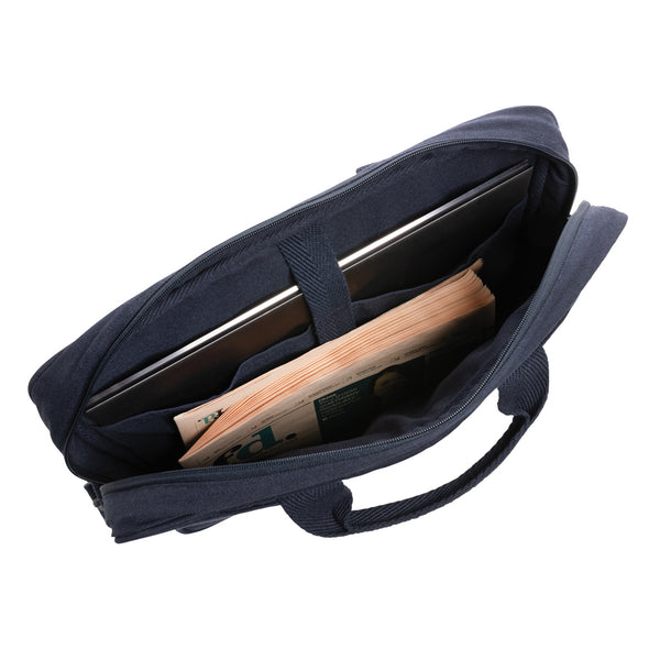 Carica l&#39;immagine nel visualizzatore di Gallery, borse porta PC e documenti personalizzate in cotone riciclato colore blu-navy_blu 121744928 DET07
