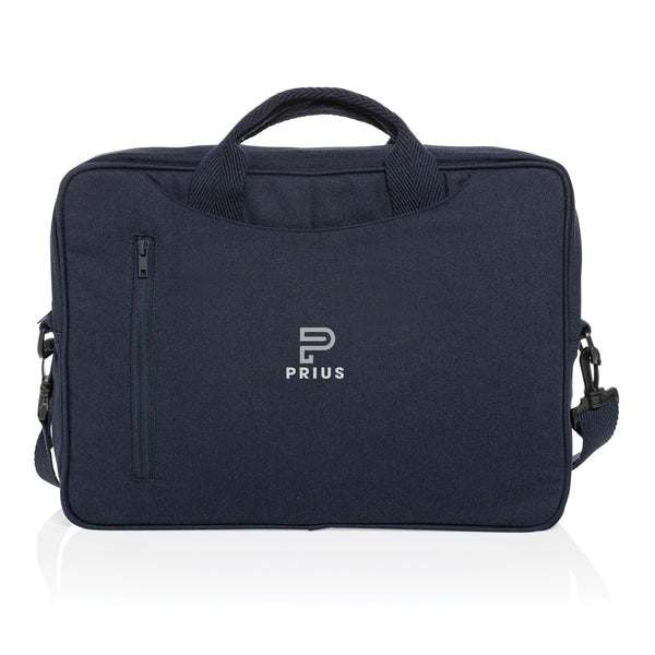 Carica l&#39;immagine nel visualizzatore di Gallery, borse porta PC e documenti personalizzate in cotone riciclato colore blu-navy_blu 121744928 DET07
