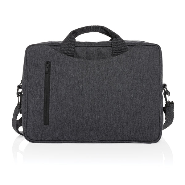 Carica l&#39;immagine nel visualizzatore di Gallery, borse porta PC e documenti personalizzate in cotone riciclato colore carbon-fossile_grigio 121744928 DET07
