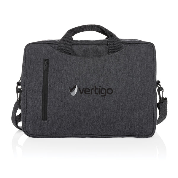 Carica l&#39;immagine nel visualizzatore di Gallery, borse porta PC e documenti personalizzate in cotone riciclato colore carbon-fossile_grigio 121744928 DET07
