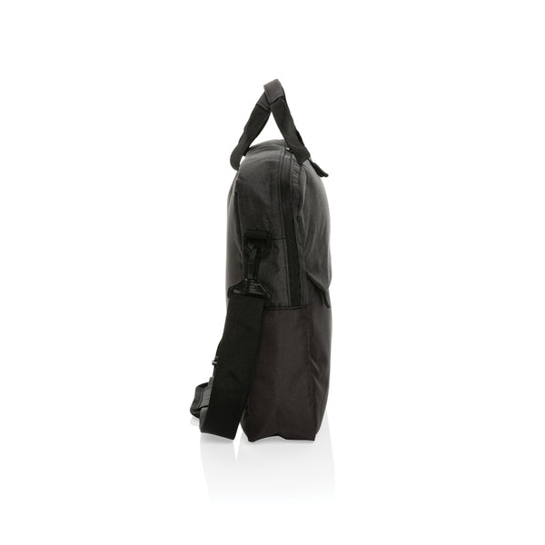 Carica l&#39;immagine nel visualizzatore di Gallery, borse porta PC e documenti personalizzate in rpet, rpet colore nero_nero 121744934 DET08
