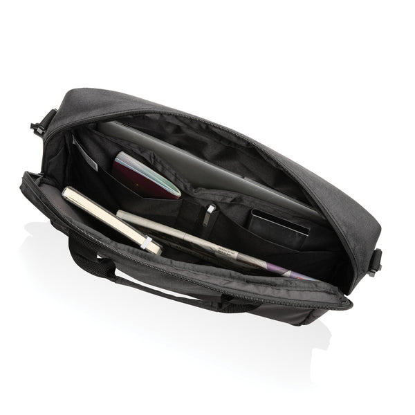 Carica l&#39;immagine nel visualizzatore di Gallery, borse porta PC e documenti personalizzate in rpet, rpet colore nero_nero 121744934 DET08
