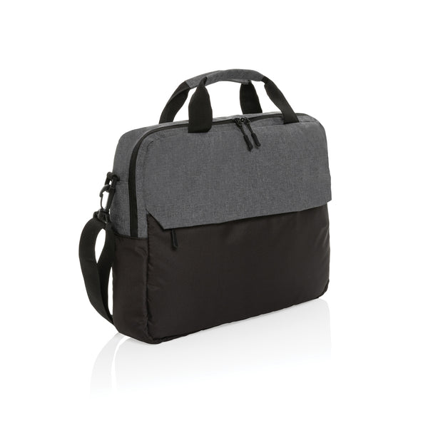borse porta PC e documenti personalizzate in rpet, rpet colore grigio_grigio 121744934 VAR02