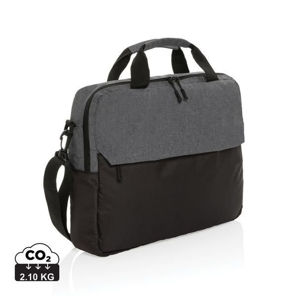 Carica l&#39;immagine nel visualizzatore di Gallery, borse porta PC e documenti personalizzate in rpet, rpet colore grigio_grigio 121744934 DET08
