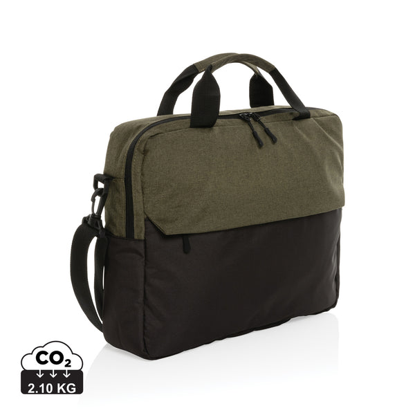 Carica l&#39;immagine nel visualizzatore di Gallery, borse porta PC e documenti personalizzate in rpet, rpet colore verde_verde 121744934 DET08
