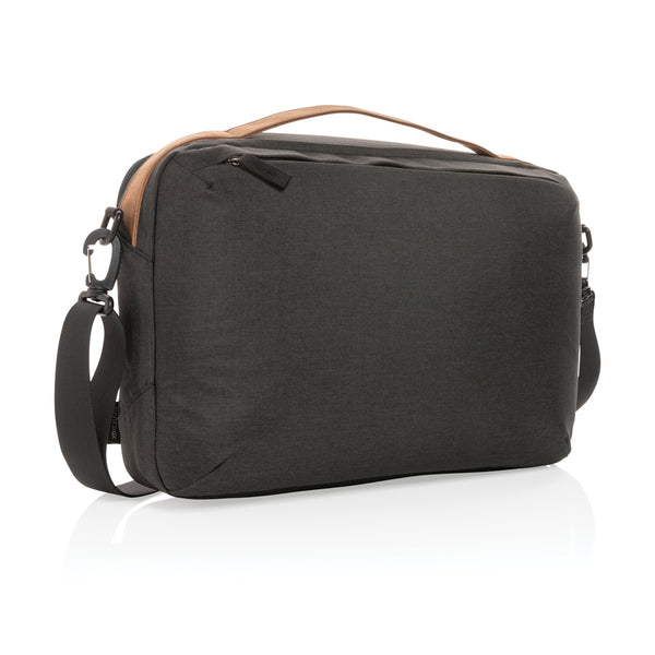 Carica l&#39;immagine nel visualizzatore di Gallery, borse porta PC e documenti personalizzate in rpet, rpet colore nero_nero 121744935 DET09

