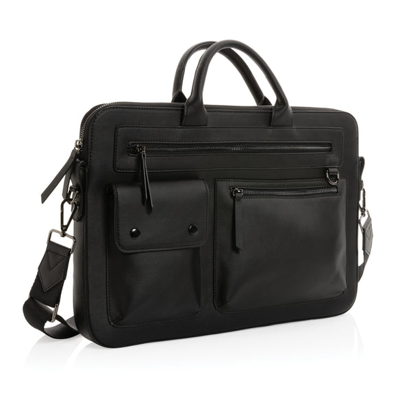 Carica l&#39;immagine nel visualizzatore di Gallery, borse porta PC e documenti personalizzate in pu riciclato colore nero_nero 121744936 DET08
