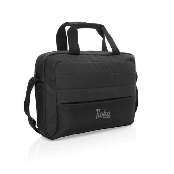 Carica l&#39;immagine nel visualizzatore di Gallery, borse porta PC e documenti personalizzate in rpet, rpet colore nero_nero 121744939 DET09
