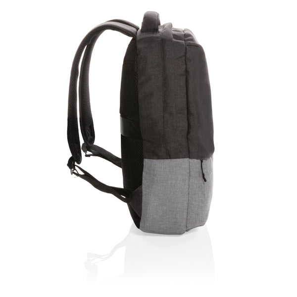 Carica l&#39;immagine nel visualizzatore di Gallery, zaini porta PC e da lavoro da personalizzare in rpet, poliestere colore grigio_grigio 121747729 DET09
