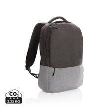 Carica l&#39;immagine nel visualizzatore di Gallery, zaini porta PC e da lavoro da personalizzare in rpet, poliestere colore grigio_grigio 121747729 DET01
