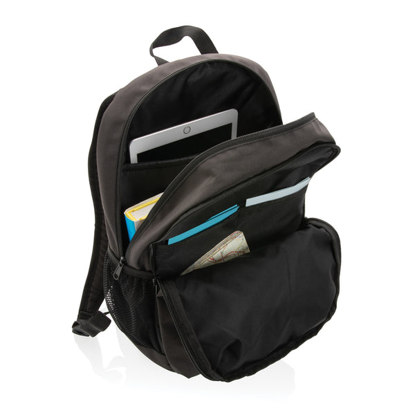 Carica l&#39;immagine nel visualizzatore di Gallery, zaini porta PC e da lavoro personalizzati in rpet, rpet colore nero_nero 121747734 DET09
