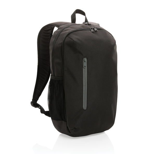 Carica l&#39;immagine nel visualizzatore di Gallery, zaini porta PC e da lavoro personalizzati in rpet, rpet colore nero_nero 121747734 DET09
