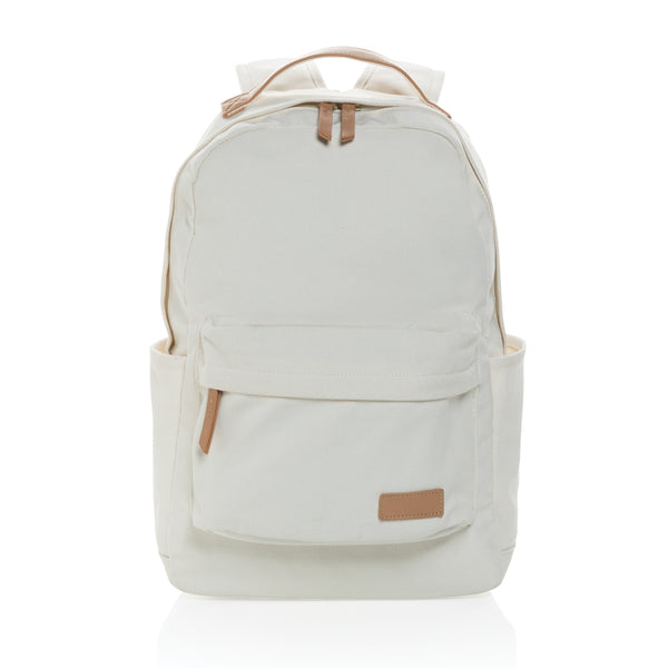 Carica l&#39;immagine nel visualizzatore di Gallery, zaini porta PC da personalizzare in cotone riciclato, pu colore off-white_bianco 121747739 DET09
