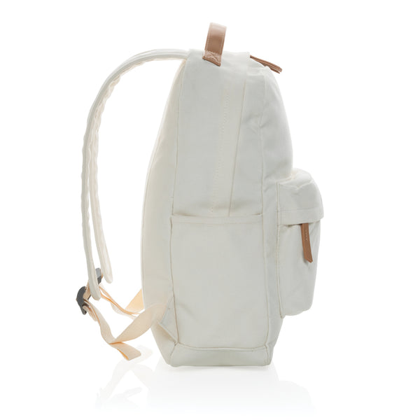 Carica l&#39;immagine nel visualizzatore di Gallery, zaini porta PC da personalizzare in cotone riciclato, pu colore off-white_bianco 121747739 DET09
