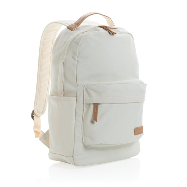 Carica l&#39;immagine nel visualizzatore di Gallery, zaini porta PC da personalizzare in cotone riciclato, pu colore off-white_bianco 121747739 DET09
