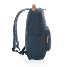 Carica l&#39;immagine nel visualizzatore di Gallery, zaini porta PC e da lavoro personalizzati in cotone riciclato, pu colore blu_blu 121747739 DET04

