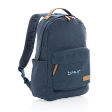 Carica l&#39;immagine nel visualizzatore di Gallery, zaini porta PC e da lavoro personalizzati in cotone riciclato, pu colore blu_blu 121747739 DET08
