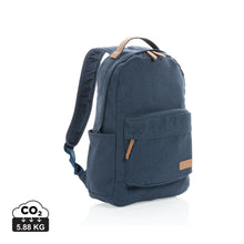 Carica l&#39;immagine nel visualizzatore di Gallery, zaini porta PC e da lavoro personalizzati in cotone riciclato, pu colore blu_blu 121747739 DET01
