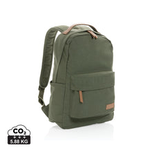 Carica l&#39;immagine nel visualizzatore di Gallery, zaini porta PC promozionali in cotone riciclato, pu colore verde_verde 121747739 DET01
