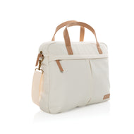 borse porta PC e documenti da personalizzare in cotone riciclato, pu colore off-white_bianco 121747740 VAR03