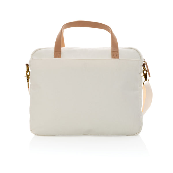 Carica l&#39;immagine nel visualizzatore di Gallery, borse porta PC e documenti da personalizzare in cotone riciclato, pu colore off-white_bianco 121747740 DET09
