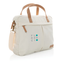 Carica l&#39;immagine nel visualizzatore di Gallery, borse porta PC e documenti da personalizzare in cotone riciclato, pu colore off-white_bianco 121747740 DET08
