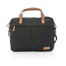 Carica l&#39;immagine nel visualizzatore di Gallery, borse porta PC e documenti personalizzate in cotone riciclato, pu colore nero_nero 121747740 DET03
