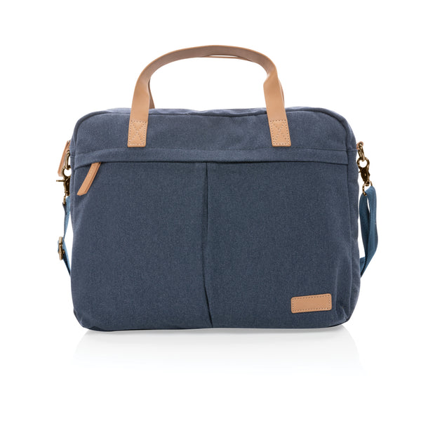 Carica l&#39;immagine nel visualizzatore di Gallery, borse porta PC e documenti personalizzate in cotone riciclato, pu colore blu_blu 121747740 DET09

