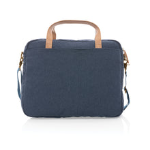 Carica l&#39;immagine nel visualizzatore di Gallery, borse porta PC e documenti personalizzate in cotone riciclato, pu colore blu_blu 121747740 DET05
