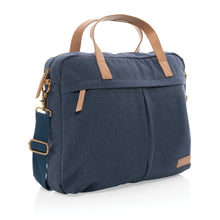 Carica l&#39;immagine nel visualizzatore di Gallery, borse porta PC e documenti personalizzate in cotone riciclato, pu colore blu_blu 121747740 DET07
