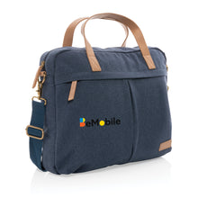 Carica l&#39;immagine nel visualizzatore di Gallery, borse porta PC e documenti personalizzate in cotone riciclato, pu colore blu_blu 121747740 DET08
