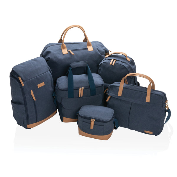 Carica l&#39;immagine nel visualizzatore di Gallery, borse porta PC e documenti personalizzate in cotone riciclato, pu colore blu_blu 121747740 DET09

