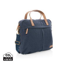Carica l&#39;immagine nel visualizzatore di Gallery, borse porta PC e documenti personalizzate in cotone riciclato, pu colore blu_blu 121747740 DET01
