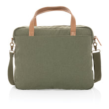 Carica l&#39;immagine nel visualizzatore di Gallery, borse porta PC e documenti personalizzate in cotone riciclato, pu colore verde_verde 121747740 DET05
