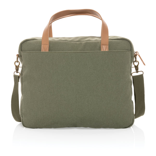 Carica l&#39;immagine nel visualizzatore di Gallery, borse porta PC e documenti personalizzate in cotone riciclato, pu colore verde_verde 121747740 DET09
