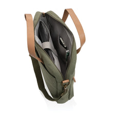 Carica l&#39;immagine nel visualizzatore di Gallery, borse porta PC e documenti personalizzate in cotone riciclato, pu colore verde_verde 121747740 DET06

