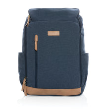 Carica l&#39;immagine nel visualizzatore di Gallery, zaini porta PC e da lavoro personalizzati in cotone riciclato, pu colore blu_blu 121747741 DET03
