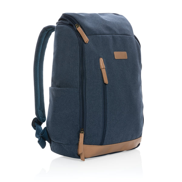 Carica l&#39;immagine nel visualizzatore di Gallery, zaini porta PC e da lavoro personalizzati in cotone riciclato, pu colore blu_blu 121747741 DET09
