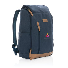 Carica l&#39;immagine nel visualizzatore di Gallery, zaini porta PC e da lavoro personalizzati in cotone riciclato, pu colore blu_blu 121747741 DET09
