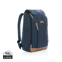 Carica l&#39;immagine nel visualizzatore di Gallery, zaini porta PC e da lavoro personalizzati in cotone riciclato, pu colore blu_blu 121747741 DET01

