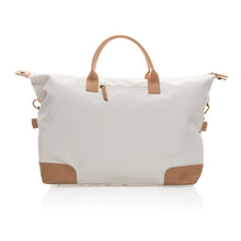 Carica l&#39;immagine nel visualizzatore di Gallery, borsoni da viaggio da personalizzare in cotone riciclato, pu colore off-white_bianco 121747742 DET03
