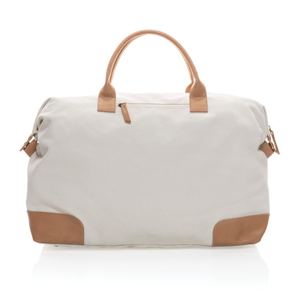 Carica l&#39;immagine nel visualizzatore di Gallery, borsoni da viaggio da personalizzare in cotone riciclato, pu colore off-white_bianco 121747742 DET09
