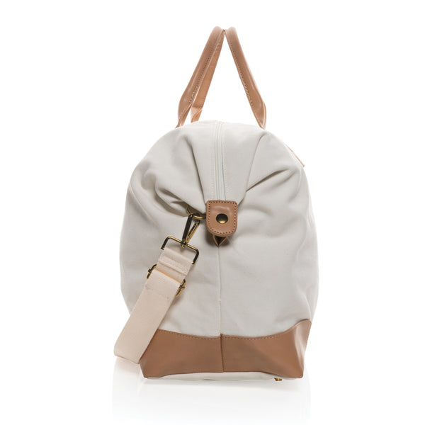 Carica l&#39;immagine nel visualizzatore di Gallery, borsoni da viaggio da personalizzare in cotone riciclato, pu colore off-white_bianco 121747742 DET09
