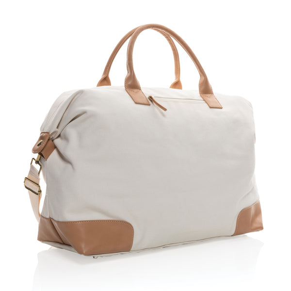 Carica l&#39;immagine nel visualizzatore di Gallery, borsoni da viaggio da personalizzare in cotone riciclato, pu colore off-white_bianco 121747742 DET09
