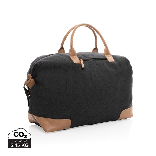 Carica l&#39;immagine nel visualizzatore di Gallery, borsoni da viaggio personalizzati in cotone riciclato, pu colore nero_nero 121747742 DET09
